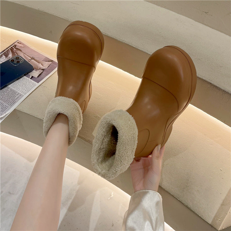 Household Plush Confinement Shoes Rain Boots