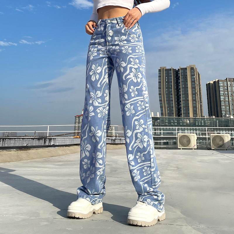 Fashion And Sweet Style Flower Pattern Personality