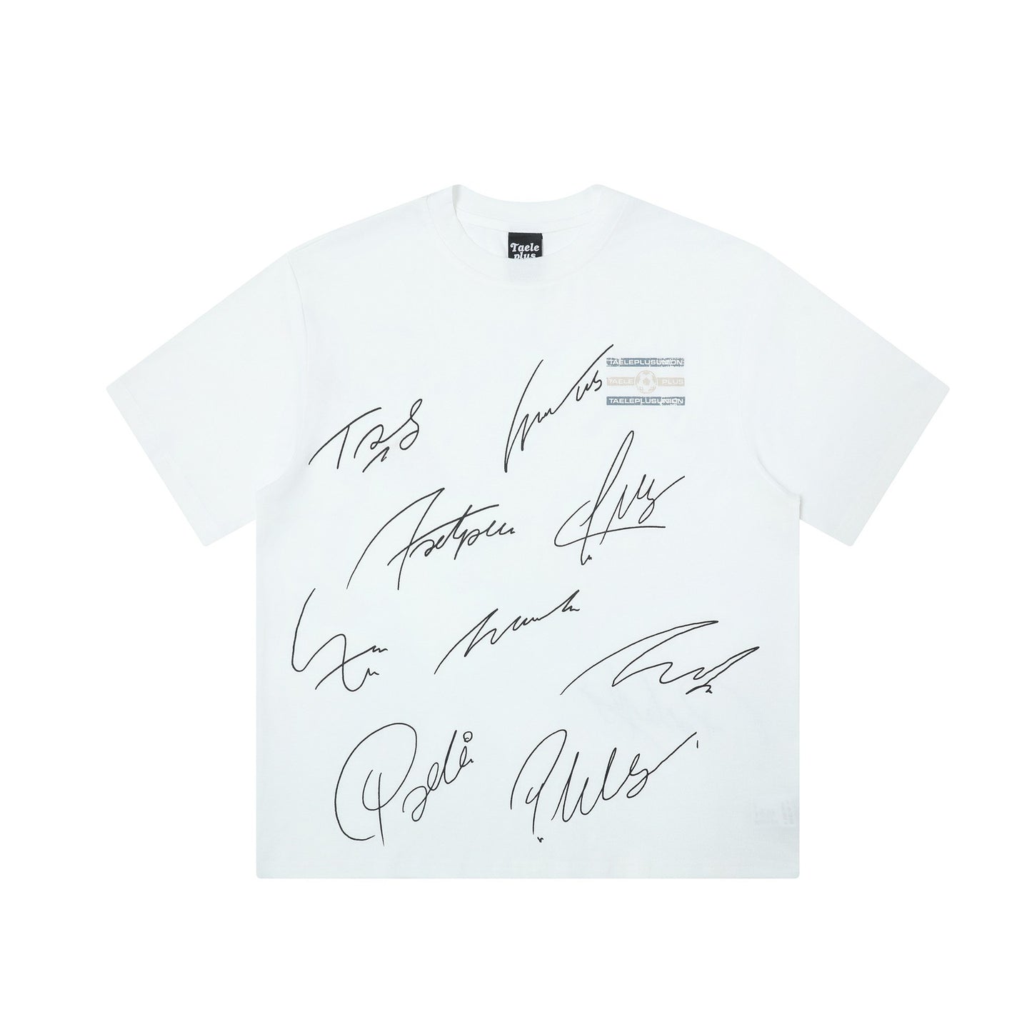 Fashion Personalized Letter Signature Printed Casual T-shirt