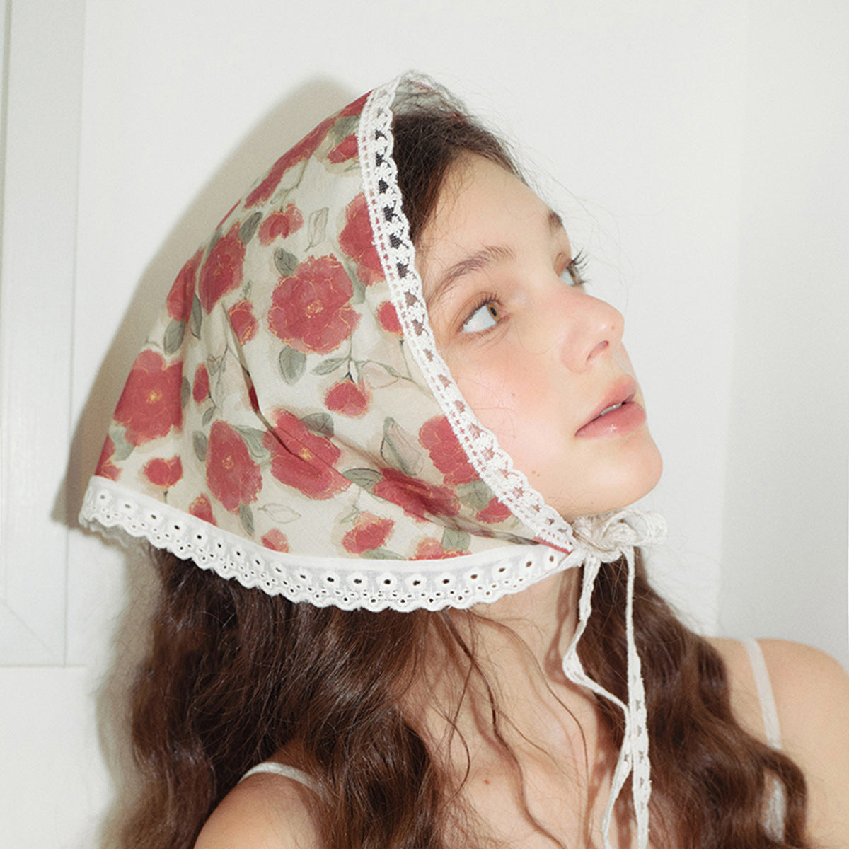 Women's Cotton And Linen Mori Style Lace Triangular Binder
