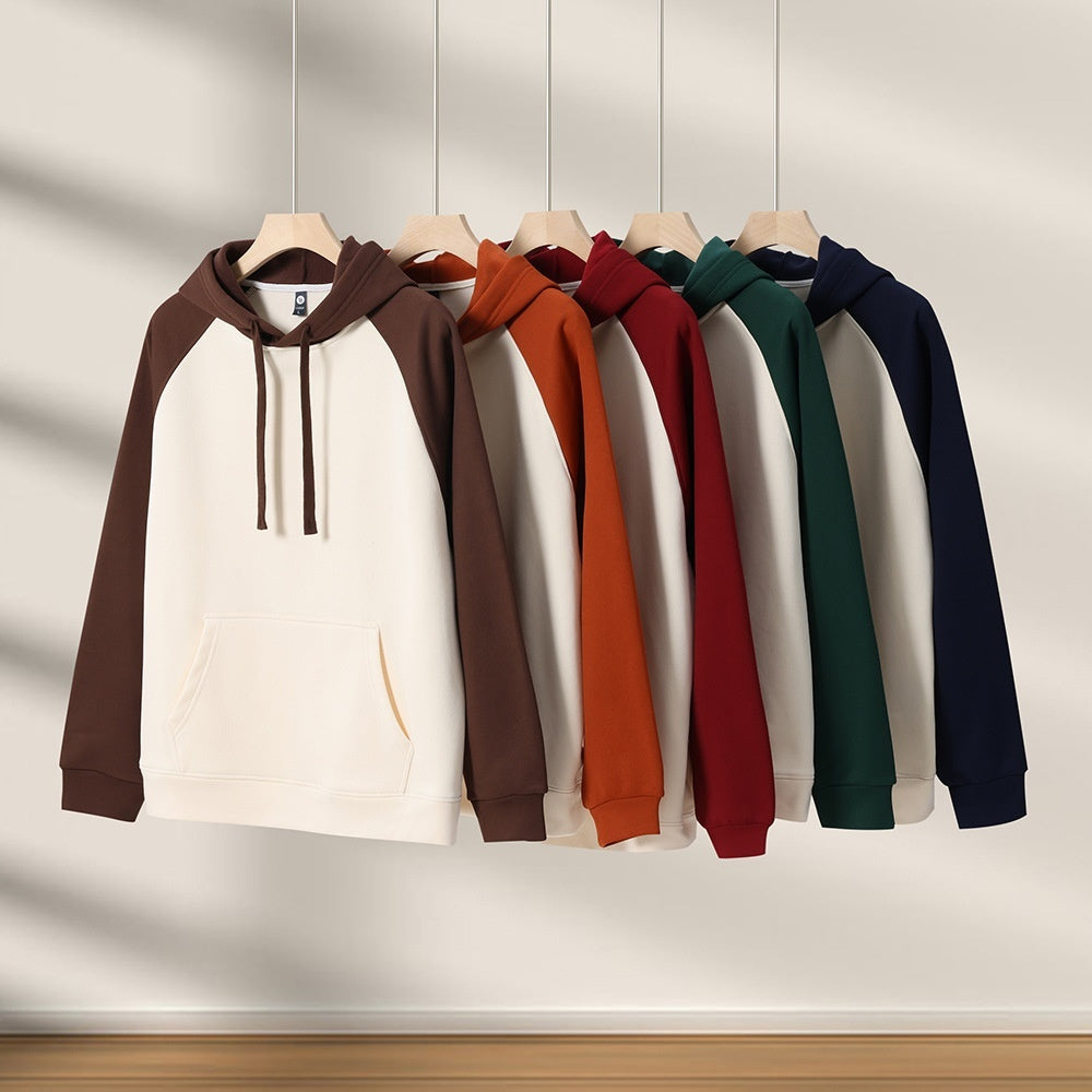 AutumnWinter Raglan Hoodie With Long Sleeves
