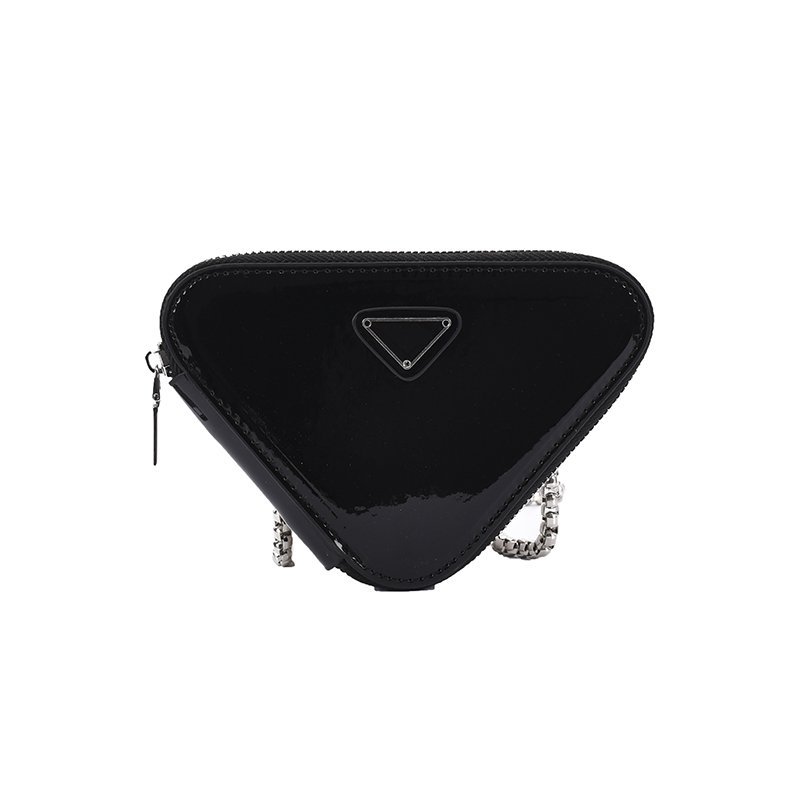 Niche Design Bag Female New Patent Leather Bright