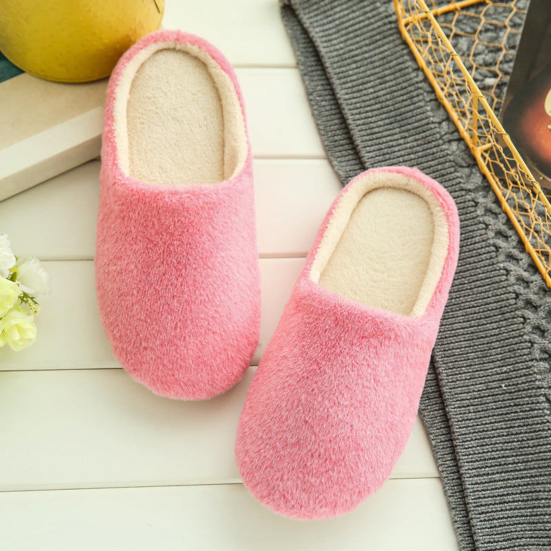 Fleece Soft Sole Silent Japanese Style Slippers