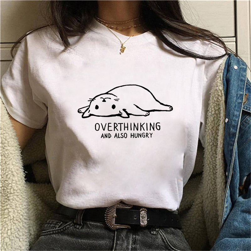 Western-style Loose Couple's Parent-child T-shirt