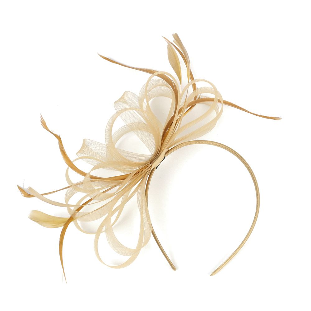 Simple Retro Hairpin Mesh Feather Hair Accessories