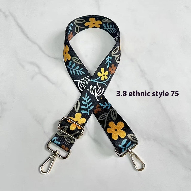 Ethnic Style Adjustable Lady's Long Shoulder Strap