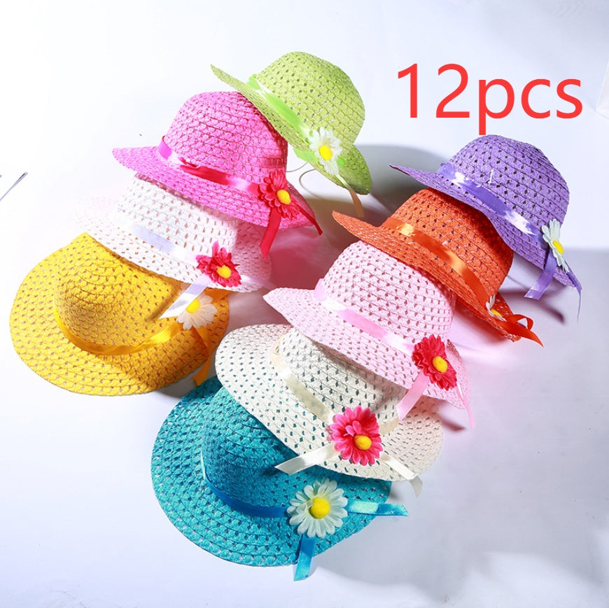 Children's Sun Protection Grass Outdoor Sun Hat