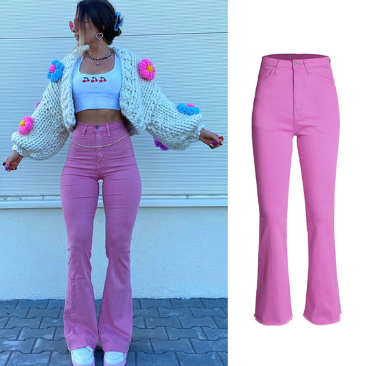 High Waist Hip Lifting Hot Girl Jeans