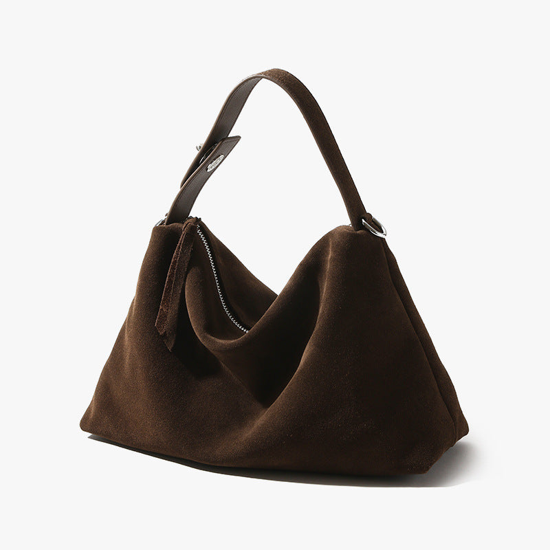 Crossbody Pillow Bag Women's One-shoulder Matte Cowhide Commuter Bag