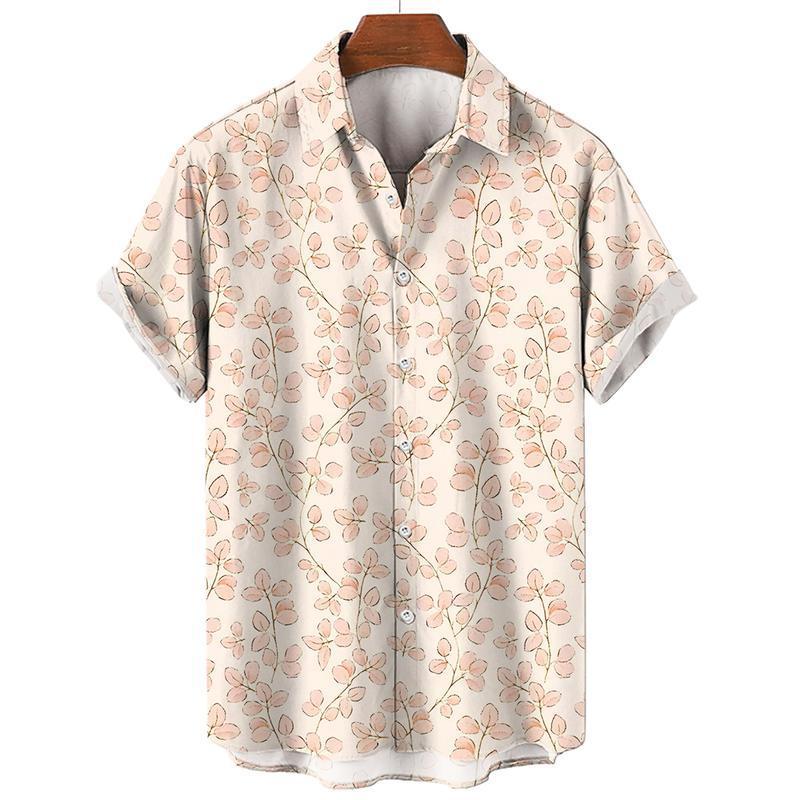 Breathable Quick-drying Casual Sports Short Sleeve 3D Printing Flower