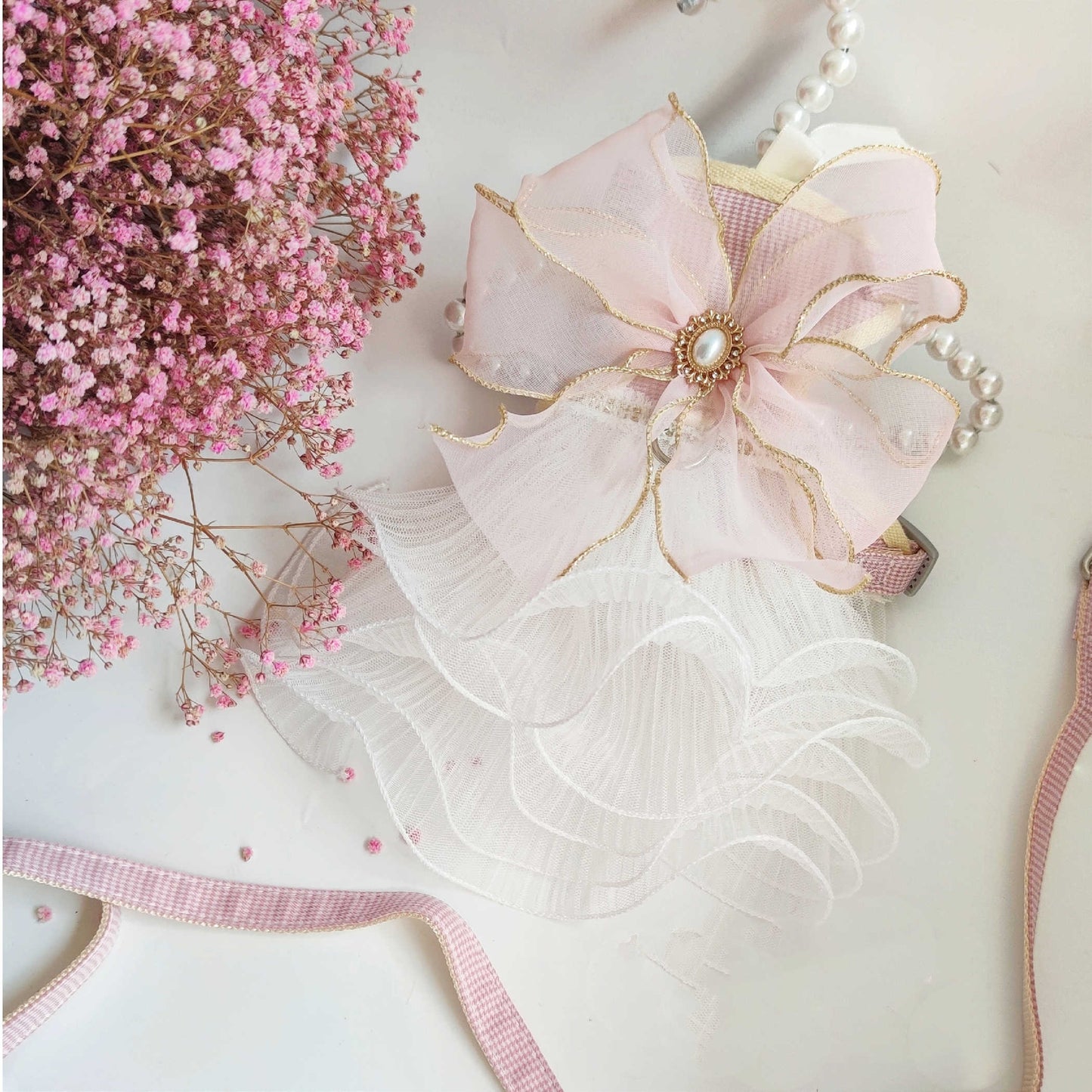 Layers Of Yarn Pet Leash Cat Universal Fairy Princess Dress