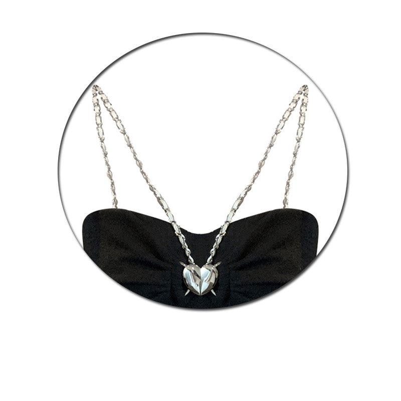 Chain Heart Sling Summer Sweet Spice Girl Vest