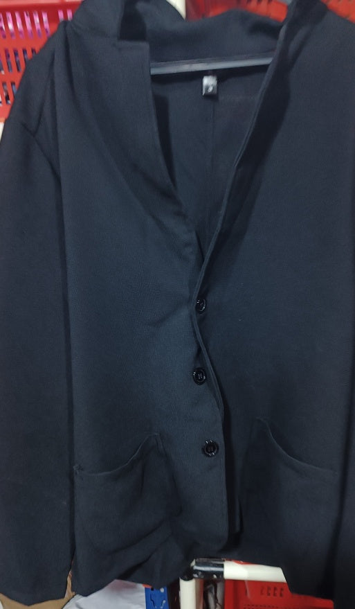 Color Blocked Slim Stand Collar Long Sleeve Knitted Coat