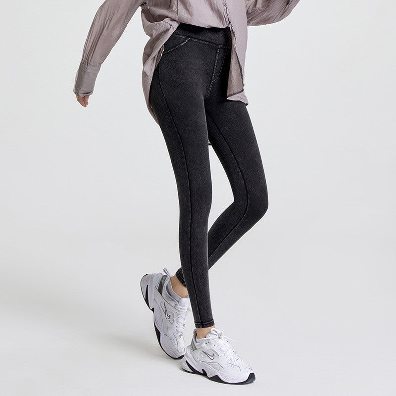 Women's High Waist Abdomen Tight Hip Lifting Yoga Leggings