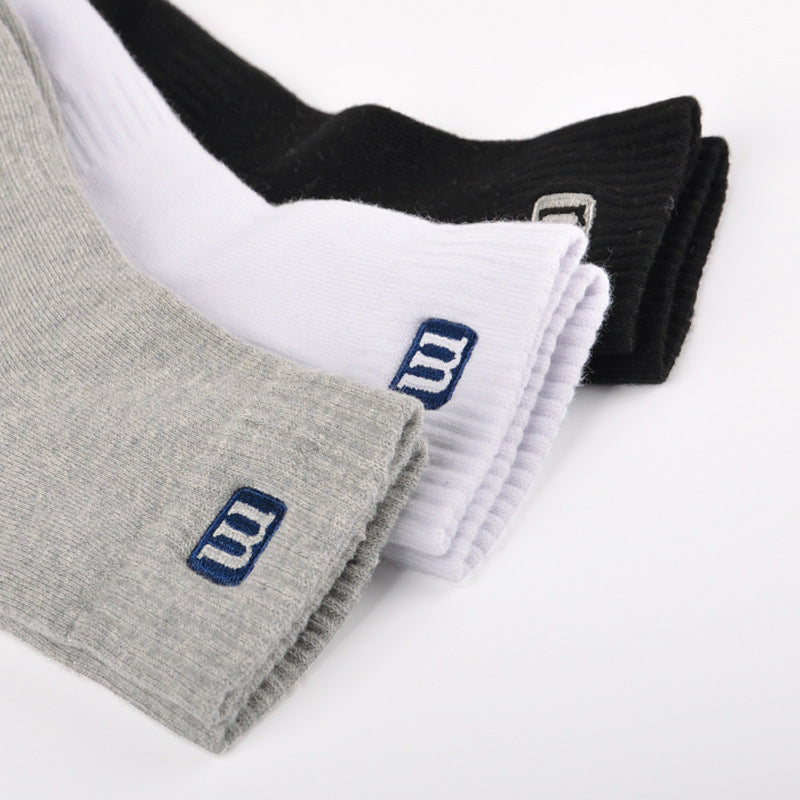 Men's Cotton Socks Mid-calf Sweat-absorbent Quick-drying