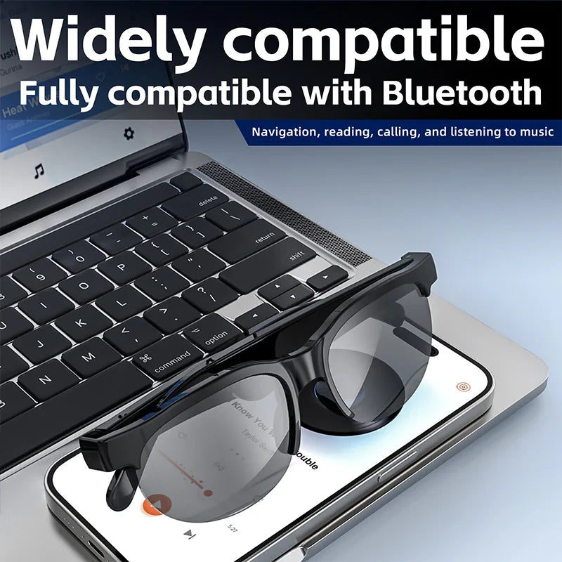 Bluetooth Sports Sunglasses with Wireless Headset and Ear Hook Earbuds