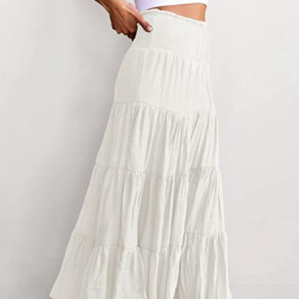 Women's Fashion High Waist Bohemian Long Skirt
