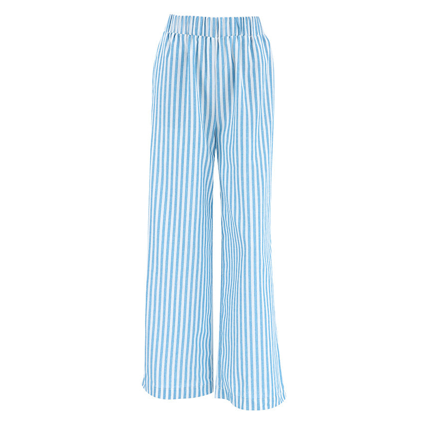 Striped Fashion Niche High Waist Trousers