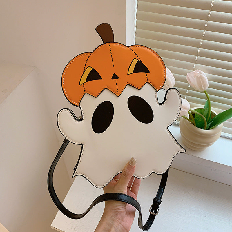 Halloween Square Pouch Eccentric Personality Pumpkin Shoulder Bag
