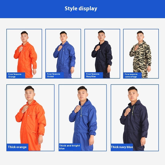 Jumpsuit Overalls Long Sleeve Antifouling Dustproof Tooling