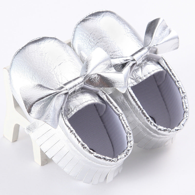 Spring And Autumn New 0-1 Years Old Boys And Girls Baby Shoes Tassel Pu Bottom Non-slip Casual Baby Shoes