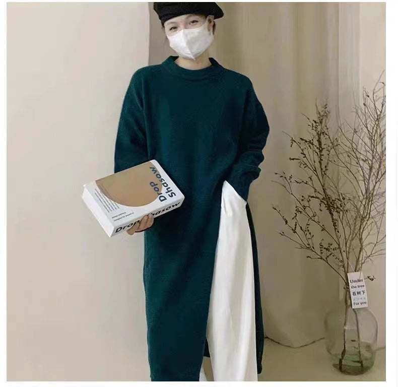 Mid-length Pullover Knitwear Dress Women