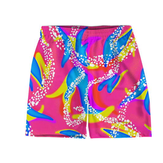 Casual Shorts With Printed Pockets On Both Sides