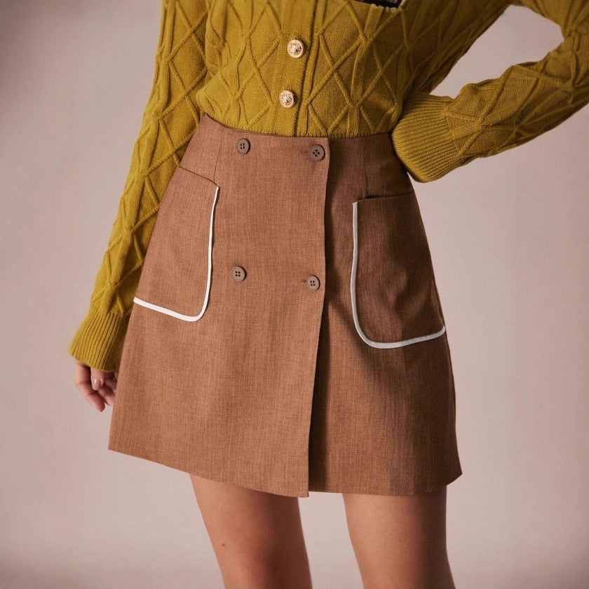 Women's A-line High-waisted Figure-flattering Skirt