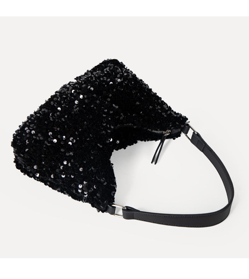 Sequined High-grade PU Shoulder Handbag Underarm Bag