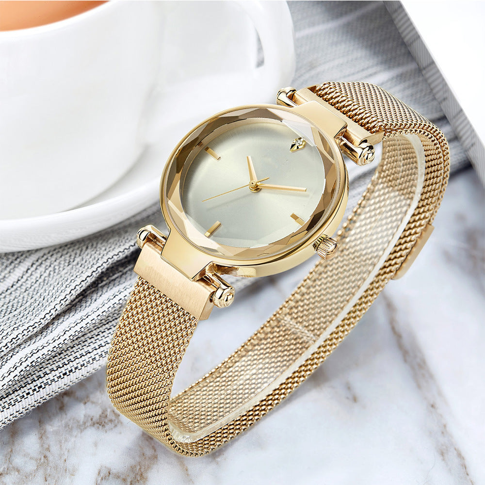 Creative Women's Fashion Creative Net With Quartz Watch