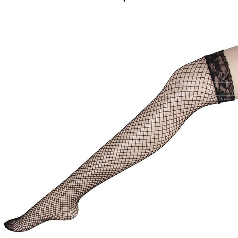 Women's Long Tube Middle Eye Mesh Stockings