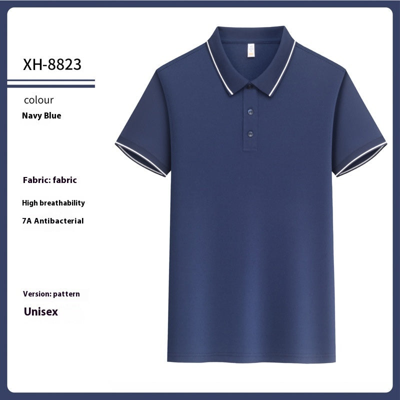 Antibacterial Ice-sensitive Lapel Polo Shirt