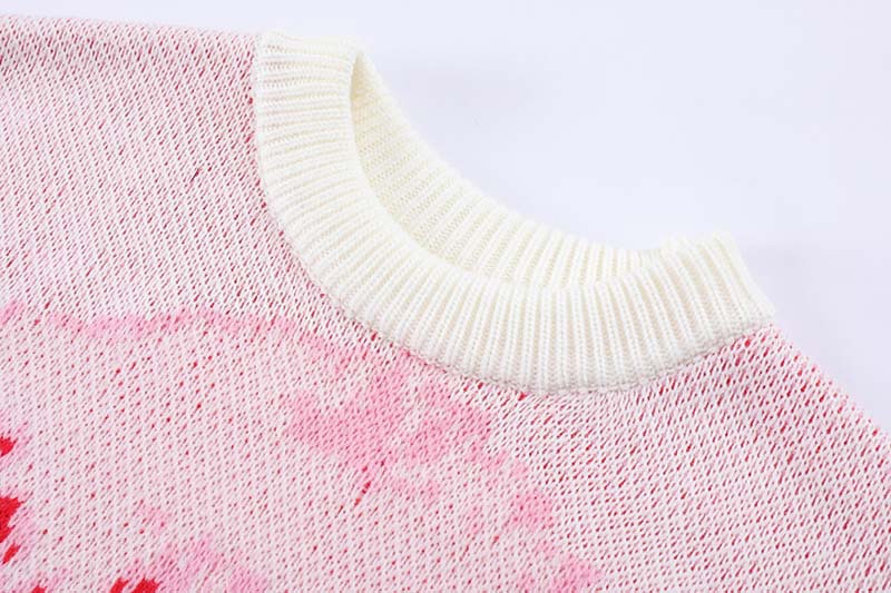 Mændenes High Street Jacquard-striktrøje med heldækkende print og rund hals