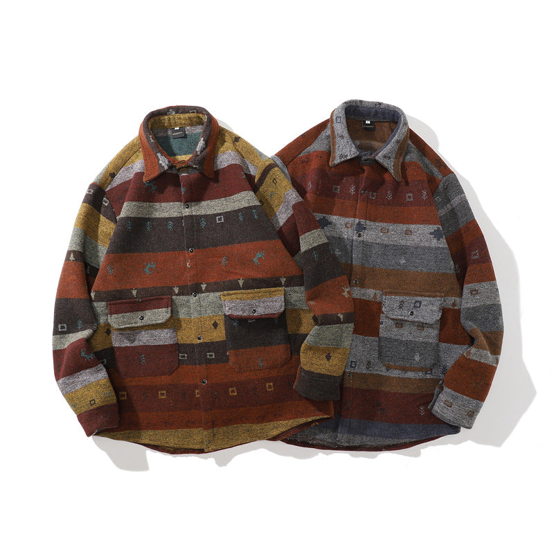Men's And Women's Autumn Winter Casual Loose Jacket