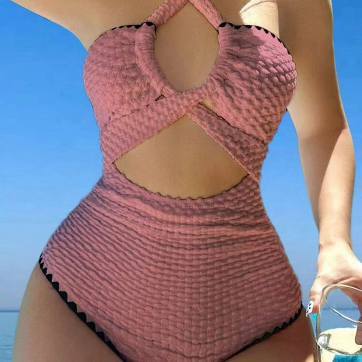 Sexy Backless One-Piece Swimsuit Women