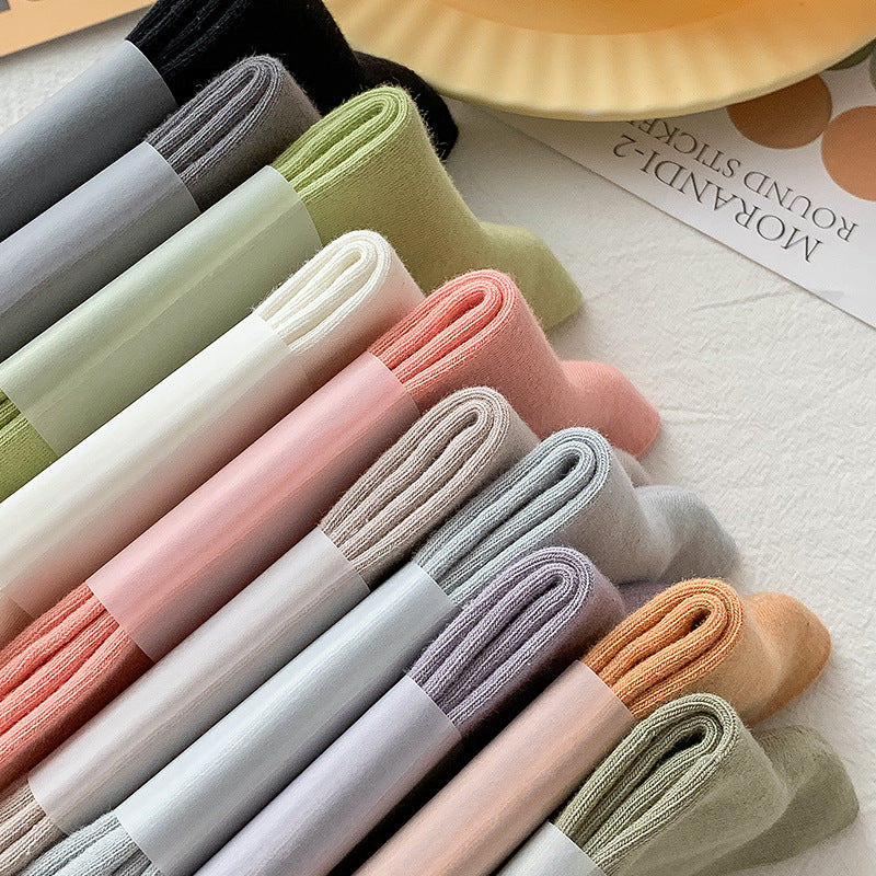 Korean Version Of Pure Cotton Ladies Socks