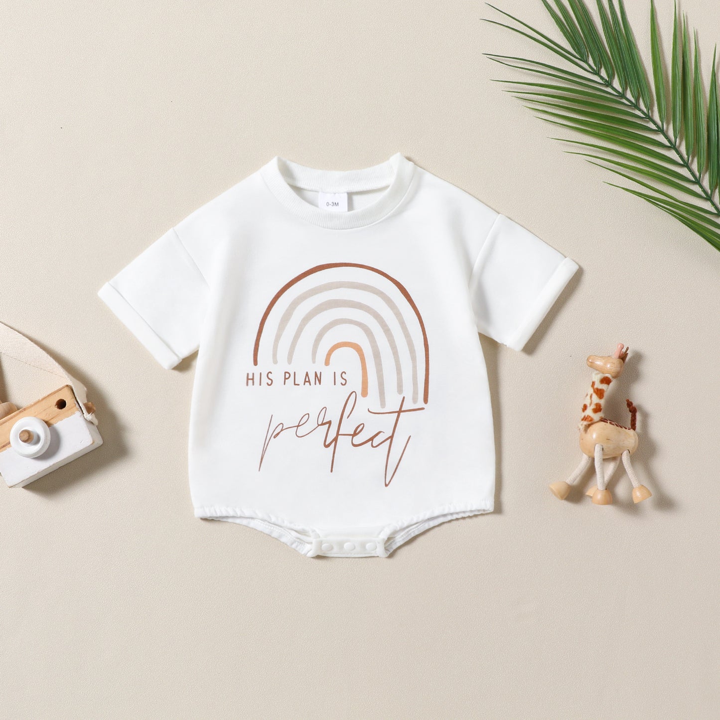 Infant Toddler Rainbow Printing Short Sleeved Kazakhstan