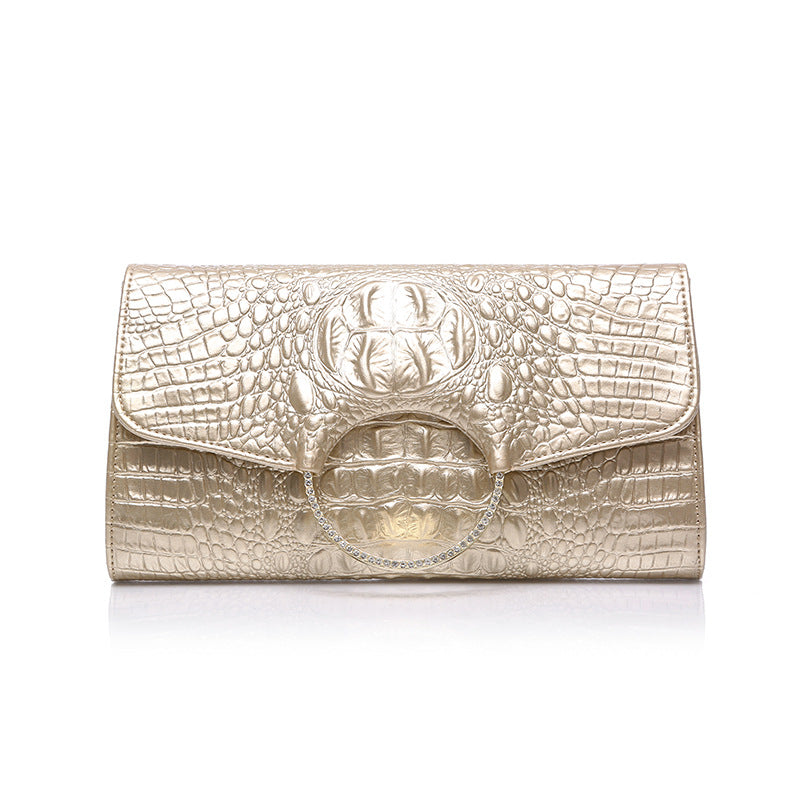 High-quality Ring Diamond-studded One-shoulder Diagonal Women's Bag