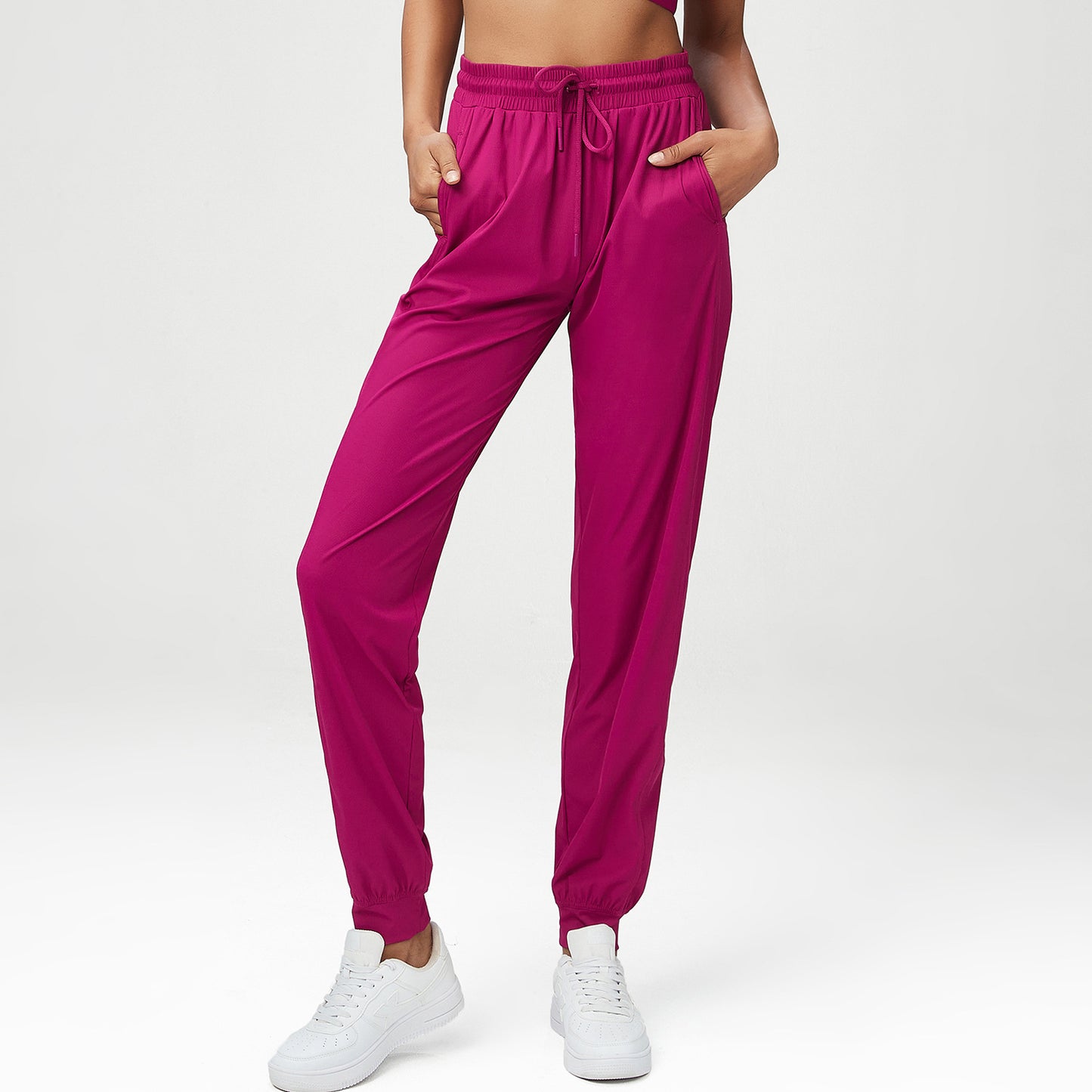 Women's Mid Waist Loose Track Pants