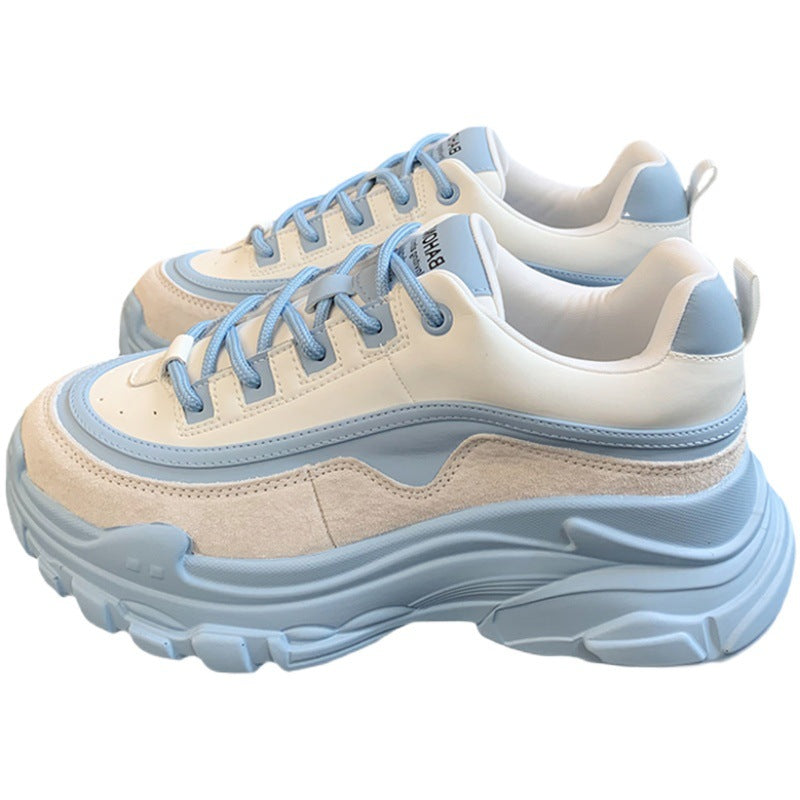 Women's Color Comfortable Platform Lightweight Increased Sneakers