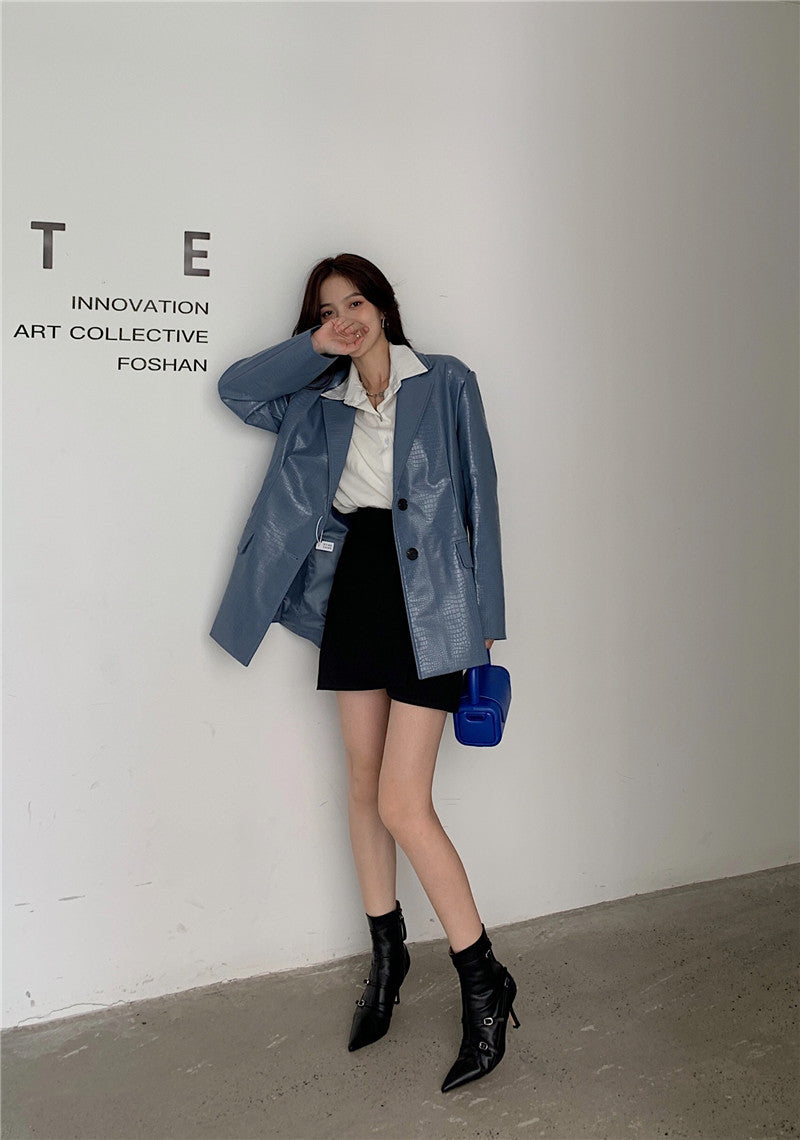 Short Boots Pointed Toe Stiletto Heels French Fashion Casual