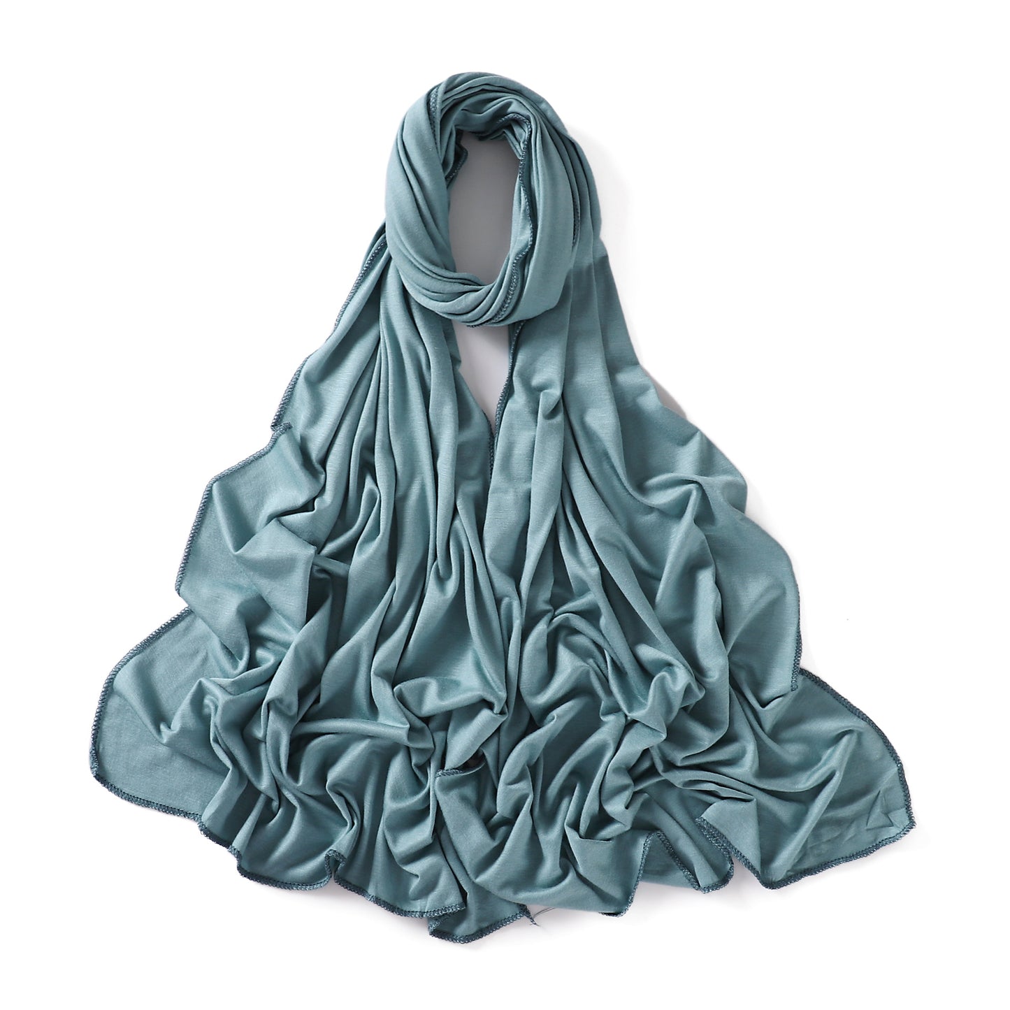 Colors Solid Color Modal Scarf Small Size Monochrome Jersey Veil Mercerized Cotton Scarf