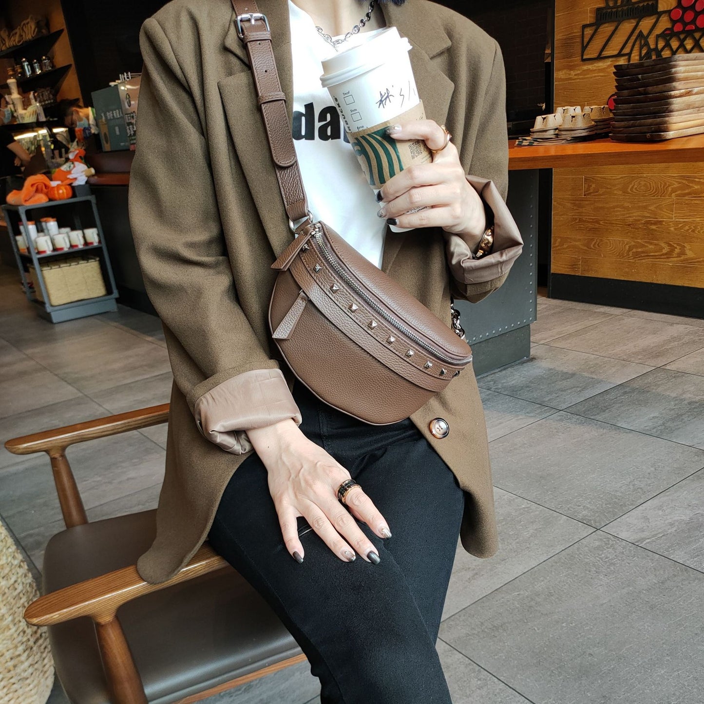 Youth Rivet Crossbody Dumpling Making