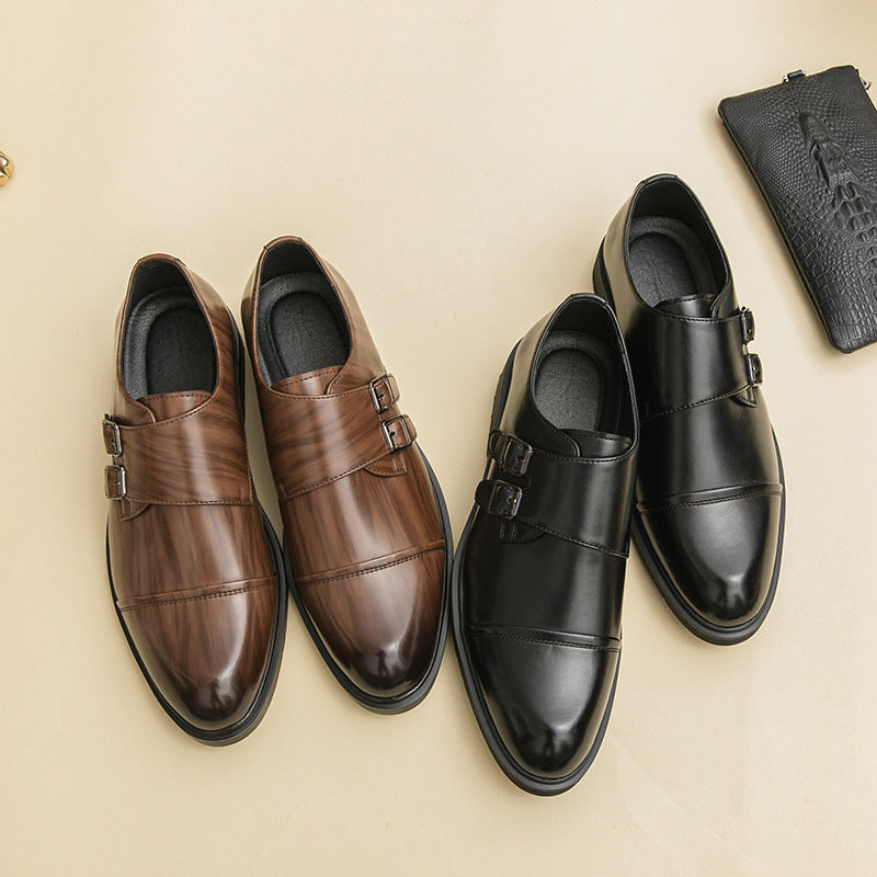 Pointed-toe Business Formal Leather Boots