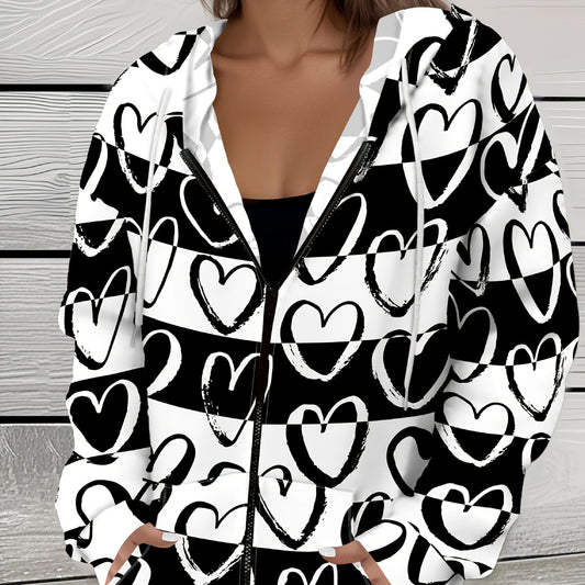 Casual All-matching Fashion Trendy Plaid Stitching Breathable Zipper Sweater