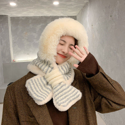 Warm Lei Feng Hat Women's Plush Knitting