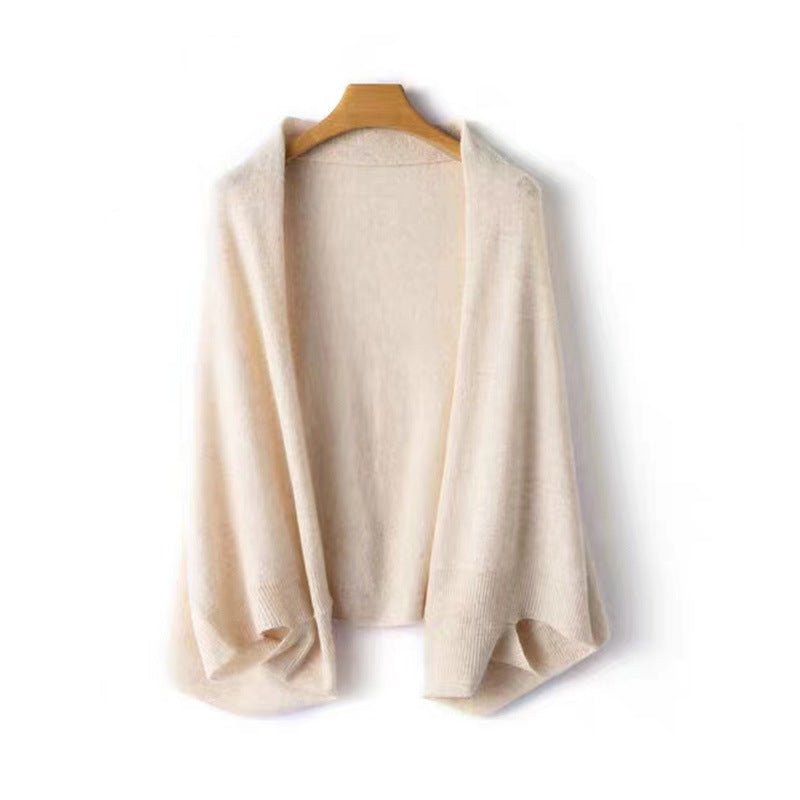 Løs Dame Cardigan/Kappe med Aircondition i Løs Pasform fra Idle Style