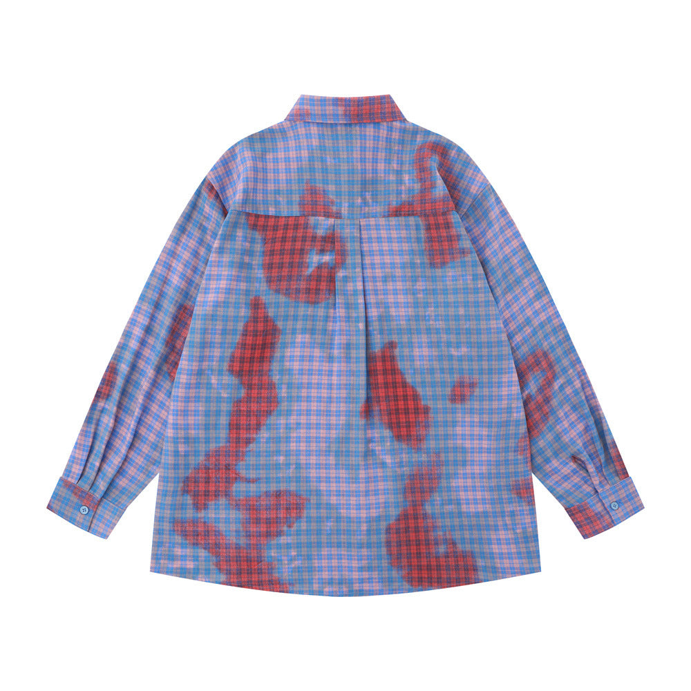 Loose Casual Pocket Design Spring And Autumn Shirt Outer Wear