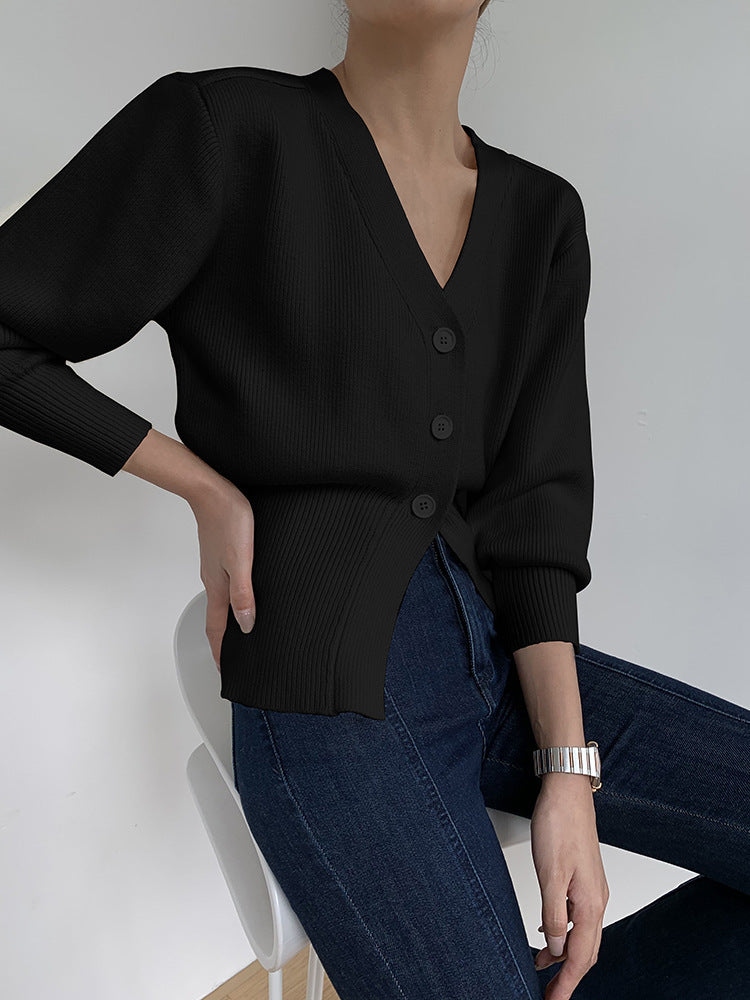 V-neck Sweater Coat Women's Loose Cardigan