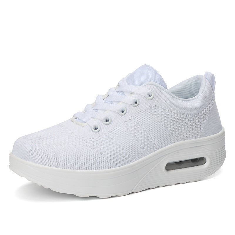 Autumn New Flying Woven Mesh Breathable Sports Casual Shoes